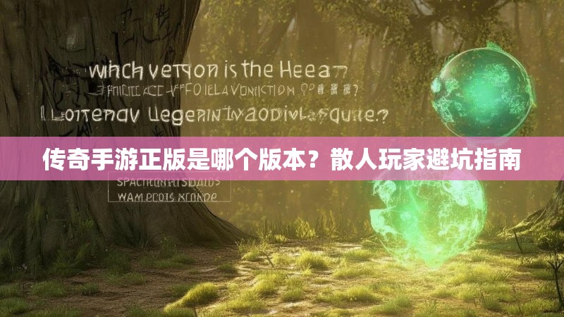 传奇手游正版是哪个版本？散人玩家避坑指南