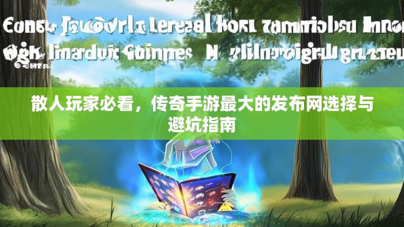 散人玩家必看，传奇手游最大的发布网选择与避坑指南