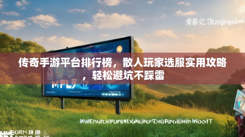 传奇手游平台排行榜，散人玩家选服实用攻略，轻松避坑不踩雷