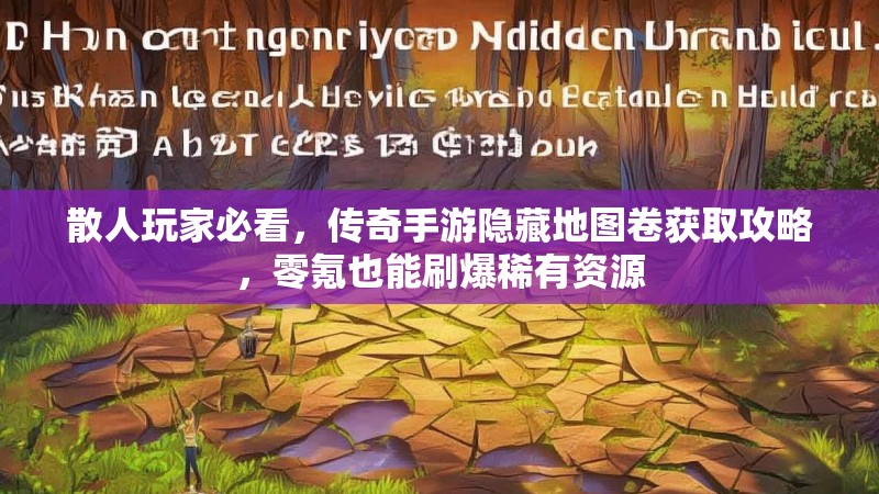 散人玩家必看，传奇手游隐藏地图卷获取攻略，零氪也能刷爆稀有资源