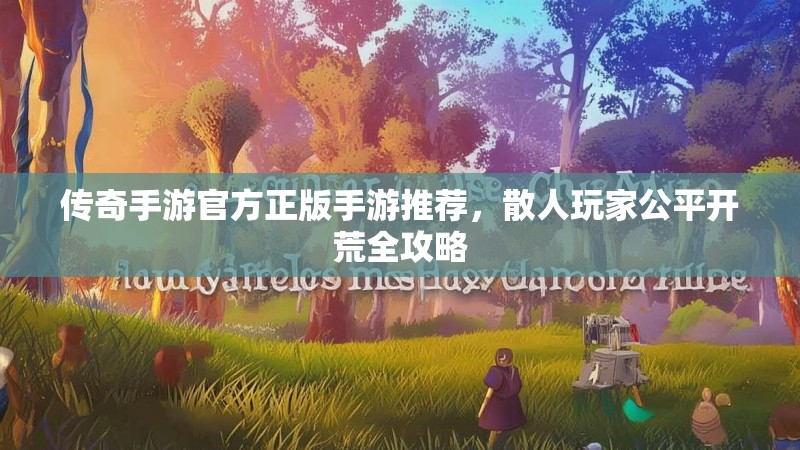 传奇手游官方正版手游推荐，散人玩家公平开荒全攻略