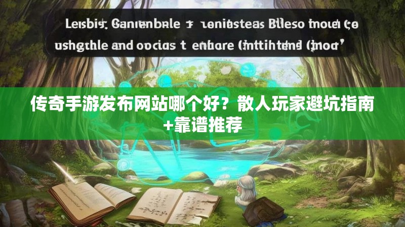 传奇手游发布网站哪个好？散人玩家避坑指南+靠谱推荐