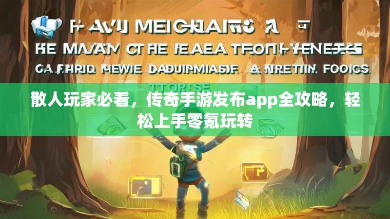 散人玩家必看，传奇手游发布app全攻略，轻松上手零氪玩转