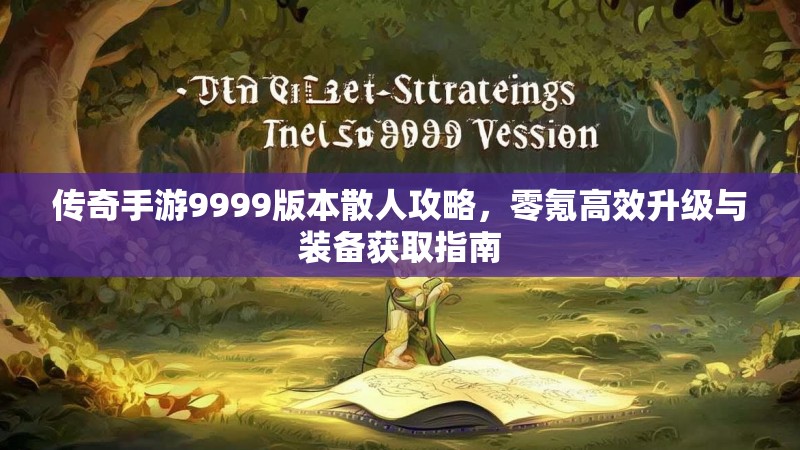 传奇手游9999版本散人攻略,零氪高效升级与装备获取指南