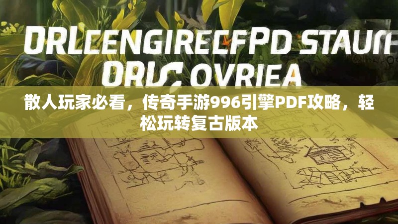 散人玩家必看，传奇手游996引擎PDF攻略，轻松玩转复古版本