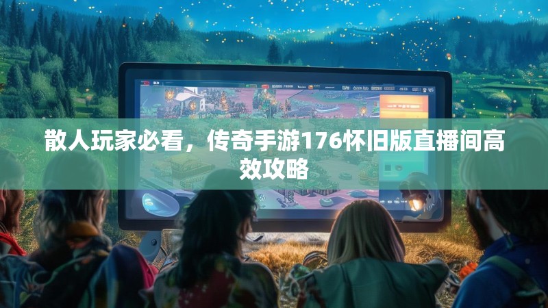 散人玩家必看，传奇手游176怀旧版直播间高效攻略