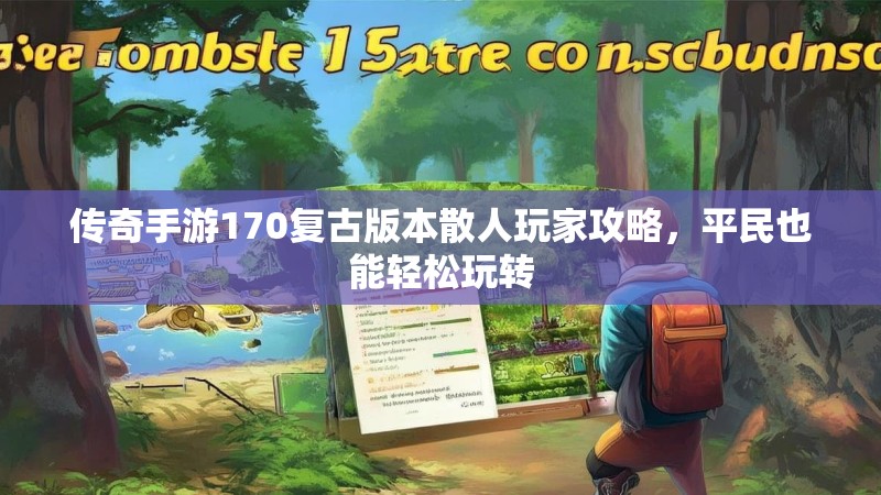 传奇手游170复古版本散人玩家攻略，平民也能轻松玩转