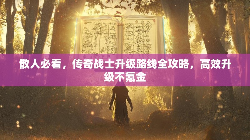 散人必看，传奇战士升级路线全攻略，高效升级不氪金