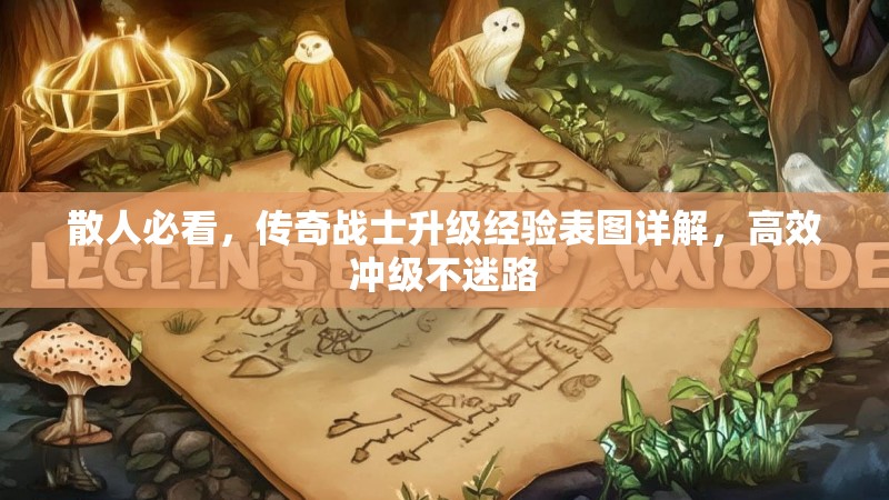 散人必看，传奇战士升级经验表图详解，高效冲级不迷路