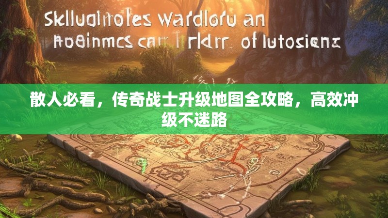 散人必看，传奇战士升级地图全攻略，高效冲级不迷路