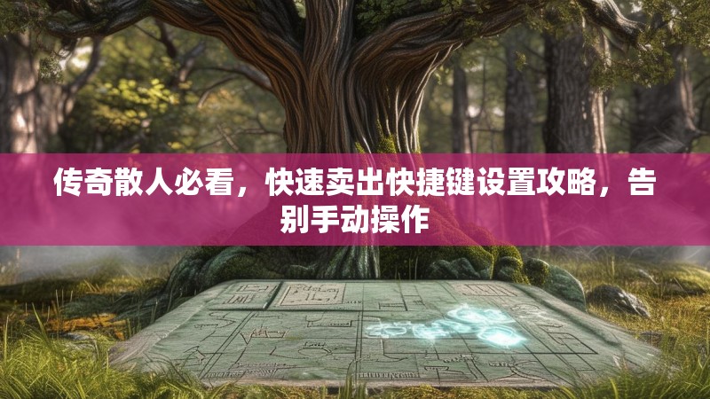 传奇散人必看，快速卖出快捷键设置攻略，告别手动操作