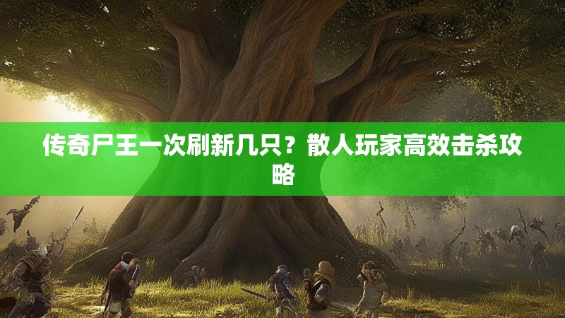 传奇尸王一次刷新几只？散人玩家高效击杀攻略