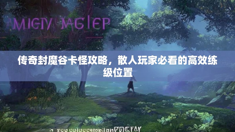 传奇封魔谷卡怪攻略，散人玩家必看的高效练级位置