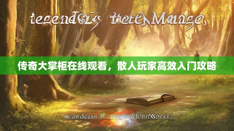 传奇大掌柜在线观看，散人玩家高效入门攻略