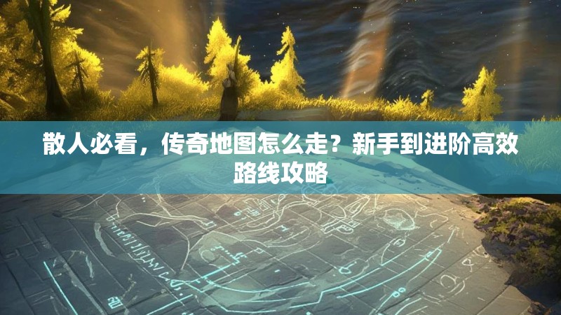 散人必看,传奇地图怎么走?新手到进阶高效路线攻略