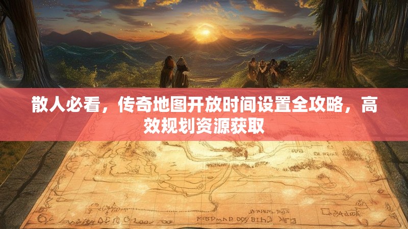 散人必看，传奇地图开放时间设置全攻略，高效规划资源获取