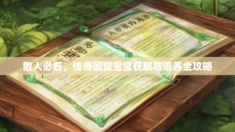 散人必看，传奇固定宝宝获取与培养全攻略