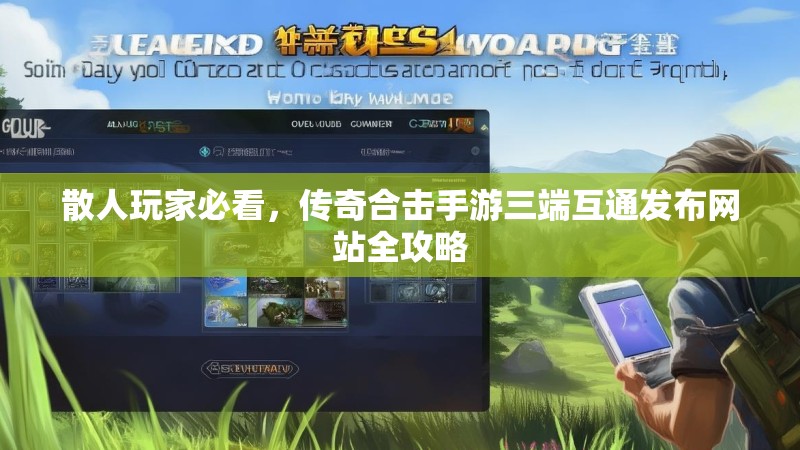 散人玩家必看，传奇合击手游三端互通发布网站全攻略