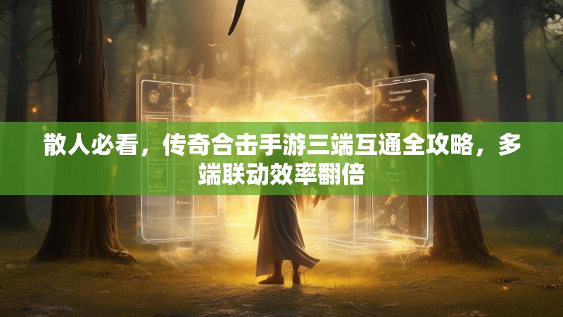 散人必看,传奇合击手游三端互通全攻略,多端联动效率翻倍