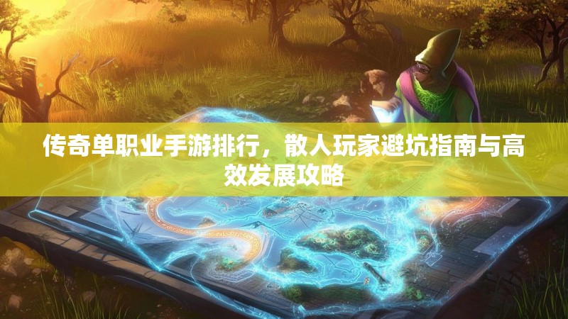 传奇单职业手游排行,散人玩家避坑指南与高效发展攻略