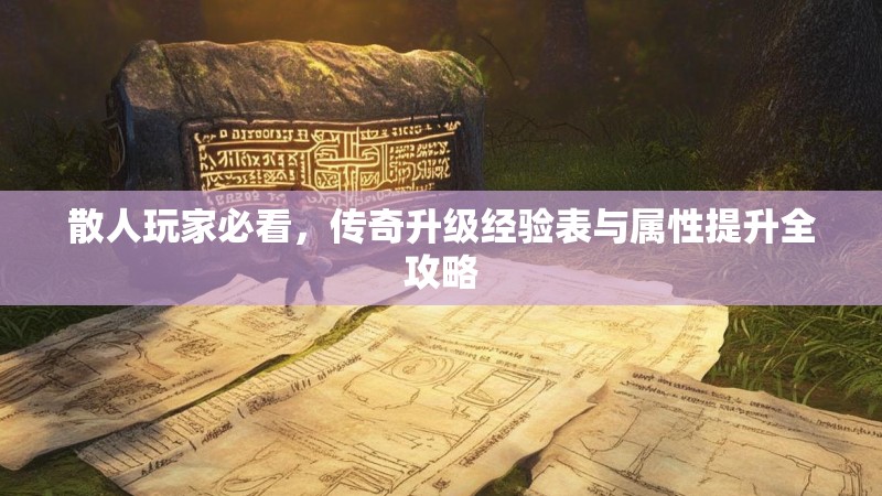 散人玩家必看,传奇升级经验表与属性提升全攻略