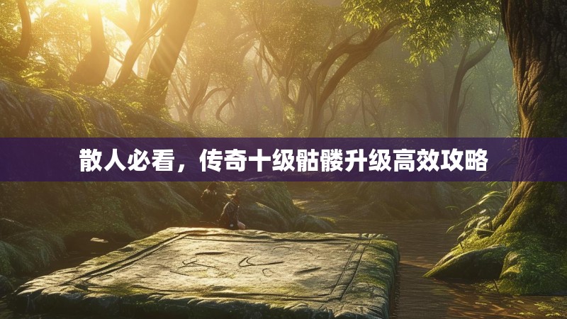 散人必看，传奇十级骷髅升级高效攻略