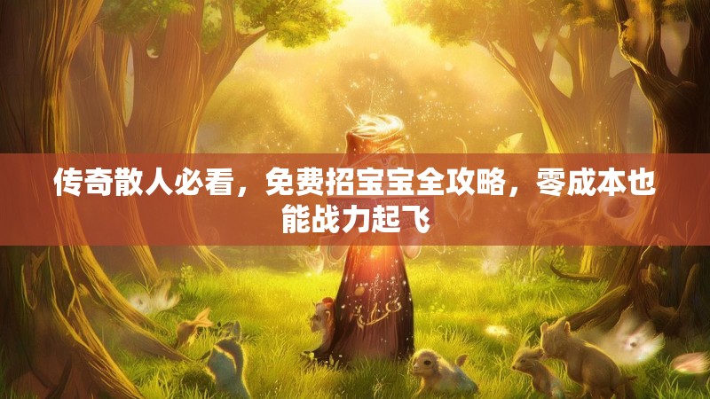 传奇散人必看,免费招宝宝全攻略,零成本也能战力起飞