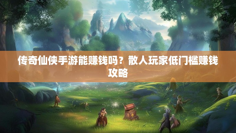 传奇仙侠手游能赚钱吗？散人玩家低门槛赚钱攻略