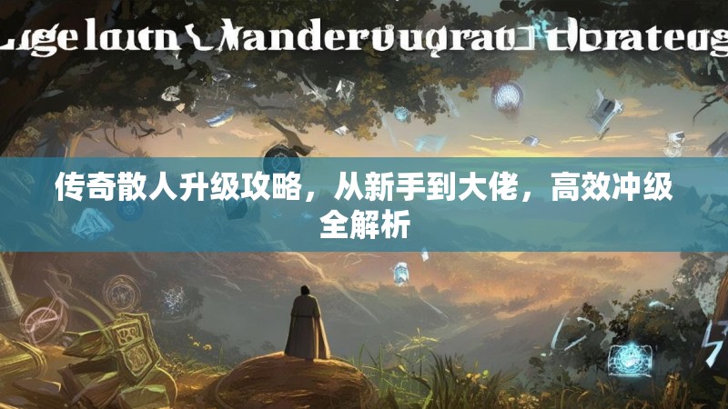 传奇散人升级攻略，从新手到大佬，高效冲级全解析