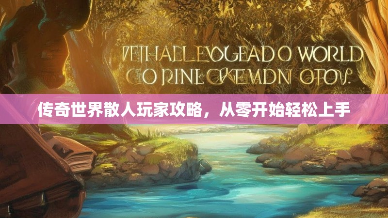 传奇世界散人玩家攻略,从零开始轻松上手
