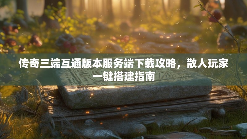 传奇三端互通版本服务端下载攻略,散人玩家一键搭建指南