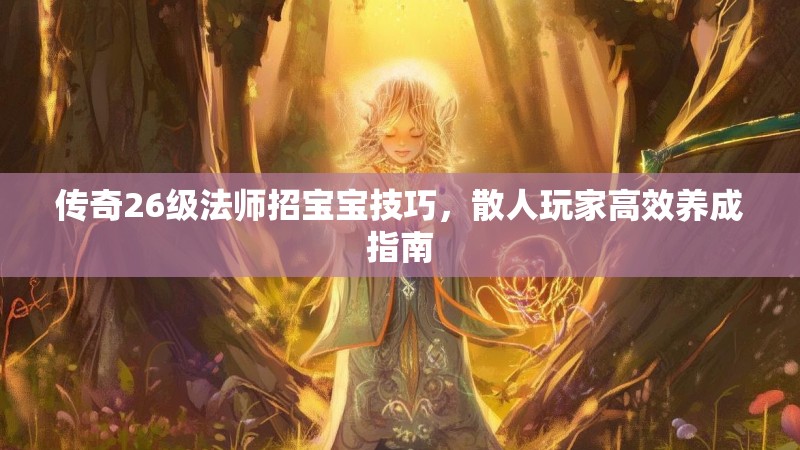 传奇26级法师招宝宝技巧,散人玩家高效养成指南