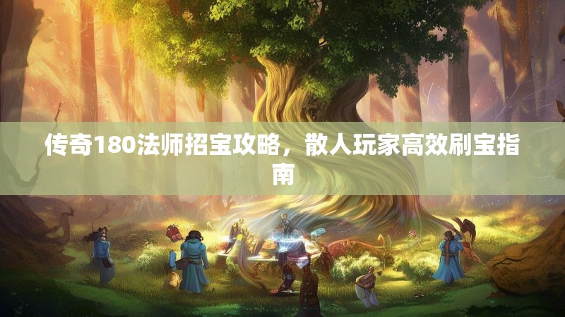 传奇180法师招宝攻略,散人玩家高效刷宝指南