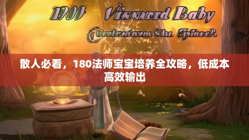 散人必看,180法师宝宝培养全攻略,低成本高效输出