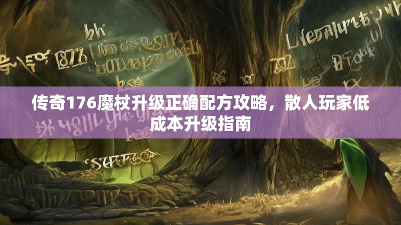 传奇176魔杖升级正确配方攻略,散人玩家低成本升级指南