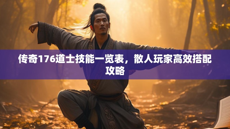 传奇176道士技能一览表,散人玩家高效搭配攻略