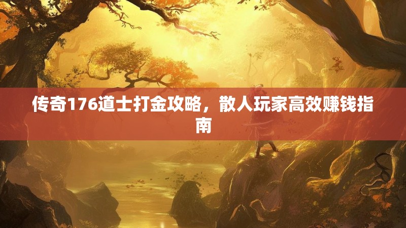 传奇176道士打金攻略,散人玩家高效赚钱指南