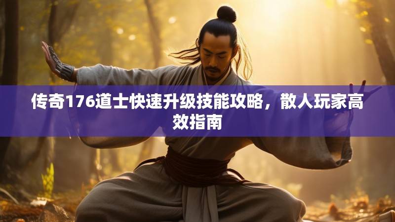 传奇176道士快速升级技能攻略,散人玩家高效指南