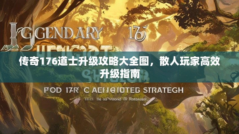 传奇176道士升级攻略大全图,散人玩家高效升级指南