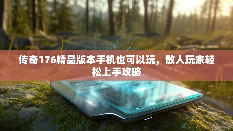 传奇176精品版本手机也可以玩，散人玩家轻松上手攻略