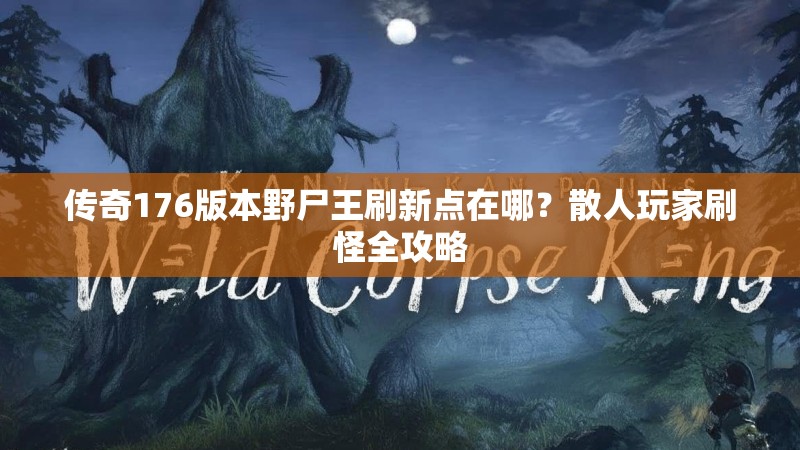 传奇176版本野尸王刷新点在哪?散人玩家刷怪全攻略
