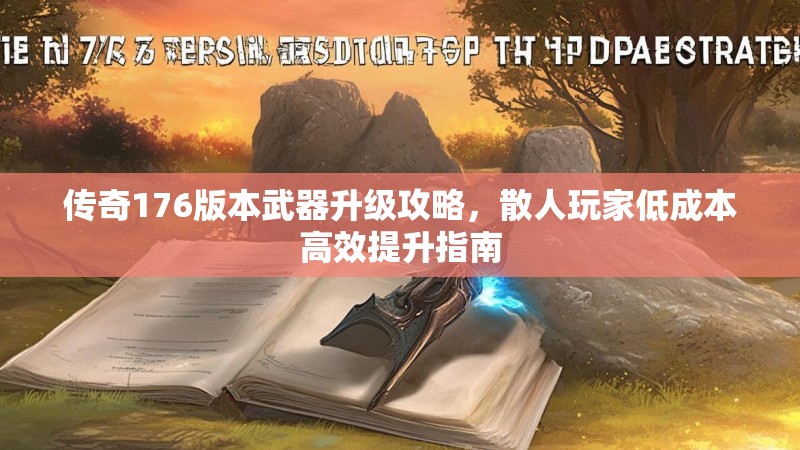 传奇176版本武器升级攻略，散人玩家低成本高效提升指南