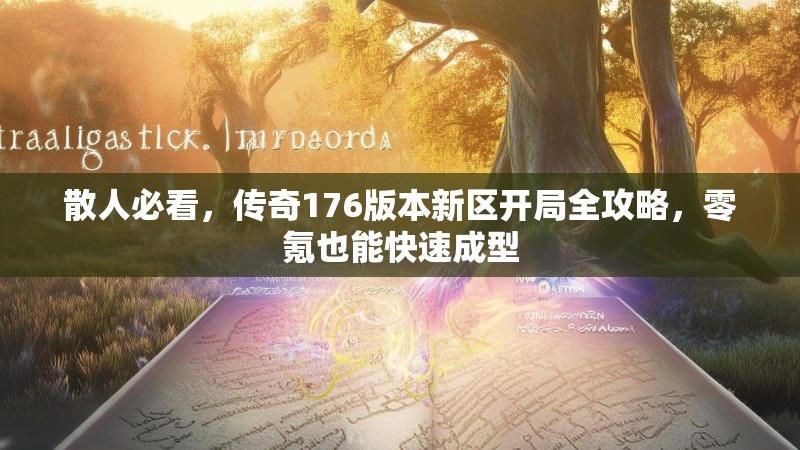 散人必看,传奇176版本新区开局全攻略,零氪也能快速成型