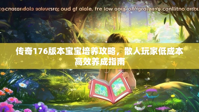 传奇176版本宝宝培养攻略，散人玩家低成本高效养成指南