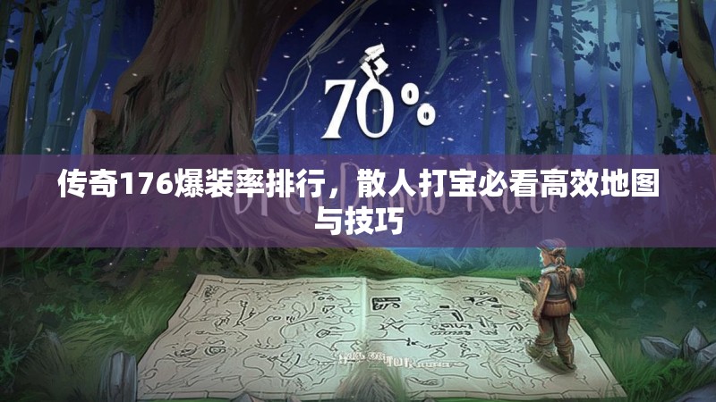 传奇176爆装率排行，散人打宝必看高效地图与技巧