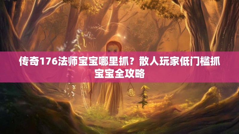 传奇176法师宝宝哪里抓？散人玩家低门槛抓宝宝全攻略