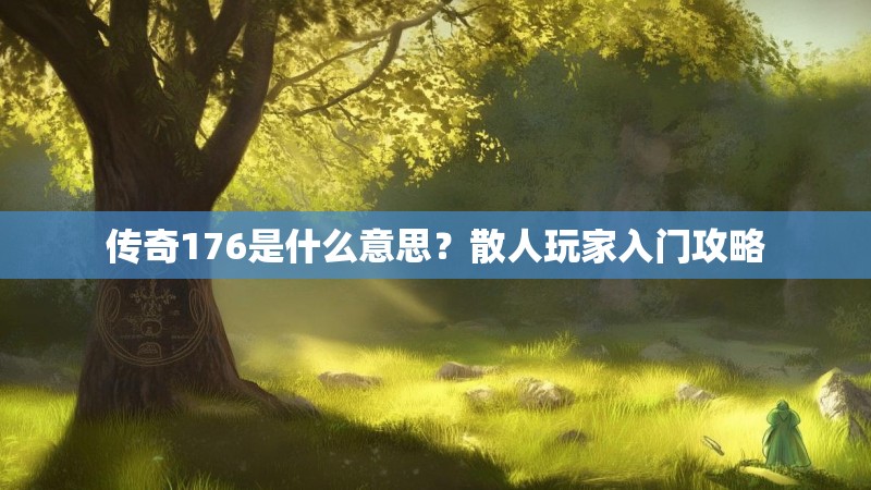 传奇176是什么意思?散人玩家入门攻略
