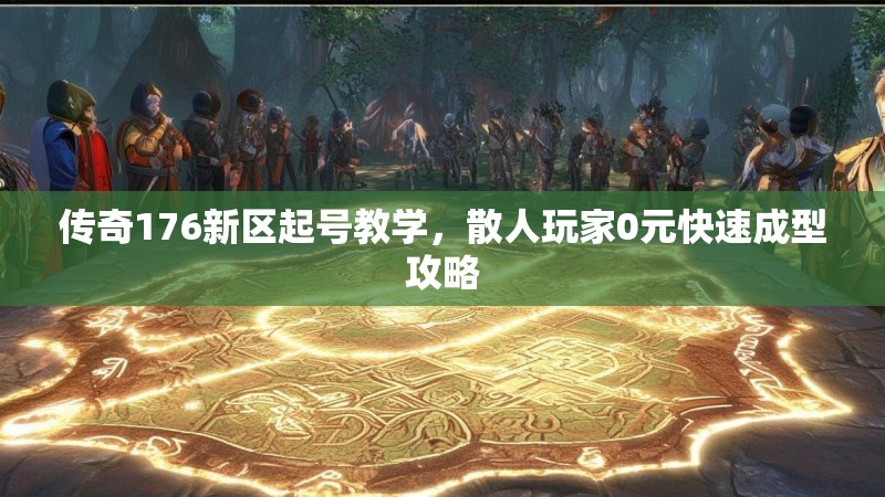 传奇176新区起号教学，散人玩家0元快速成型攻略
