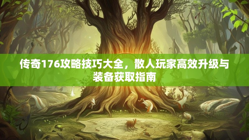 传奇176攻略技巧大全,散人玩家高效升级与装备获取指南