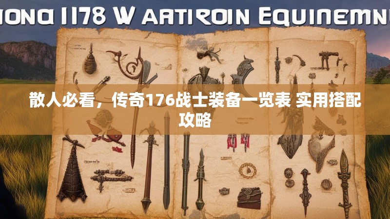 散人必看,传奇176战士装备一览表 实用搭配攻略